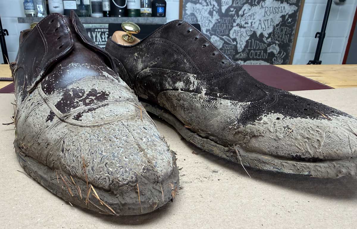 Matsch und Schuhe sind kein Drama