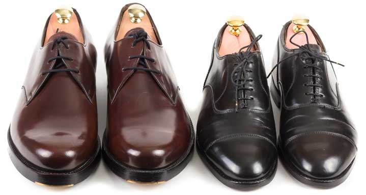 gepflegte Schuhe aus Pferdeleder