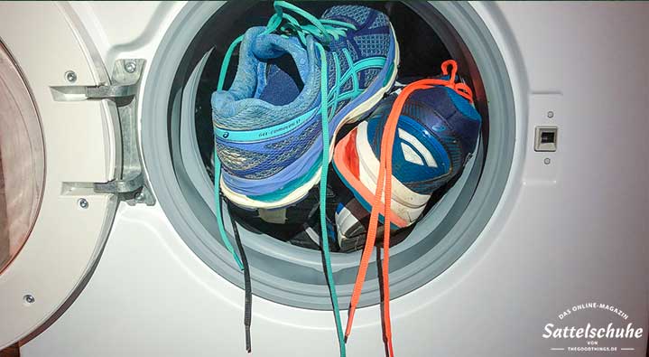 Sneakers oder Laufschuhe in die Waschmaschine
